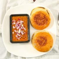 Pav Bhaji (Vegan) · A medley of vegetables mashed and mildly seasoned with spices. Served with 2 pav (bread buns).