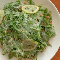 Wild Arugula Salad · Wild Arugula, Lemon Confit, Pinenut