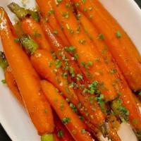 Chantenay Carrots · These sweet carrots are sautéed and finished with maple glaze.
