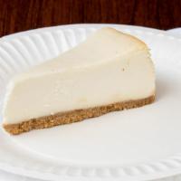 Cheesecake · Classic cheesecake with a rich, dense, smooth, and creamy consistency.