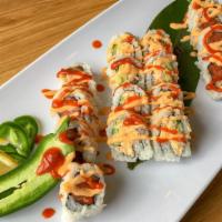 Red Hot Combo · 8 pcs of Spicy California roll & 4 pcs each of Spicy tuna roll and Spicy Salmon avocado roll