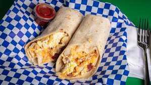 Super Burrito · Ham,bacon, sausage,potatoes,eggs,cheese 

(if you want extra meat specifif what kind you want)