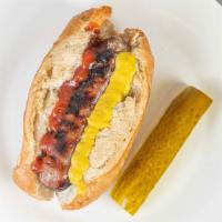 Classic Hot Dog · Beef Hot Dog served with your choice of toppings