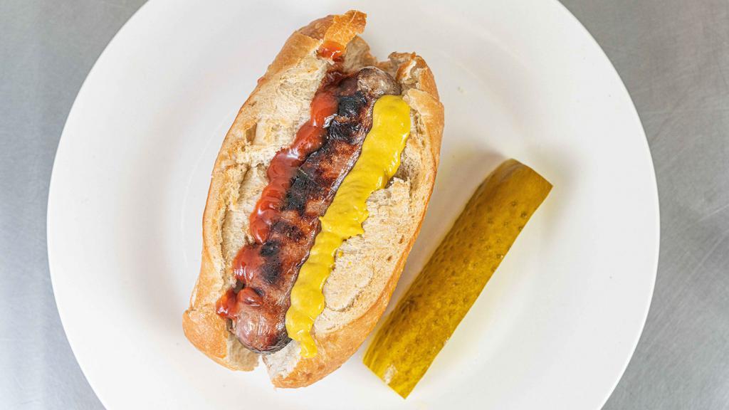 Classic Hot Dog · Beef Hot Dog served with your choice of toppings