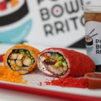 Cheeto Sushi Rrito · Sushi Rrito Rolled in choice of Cheeto Flavors.