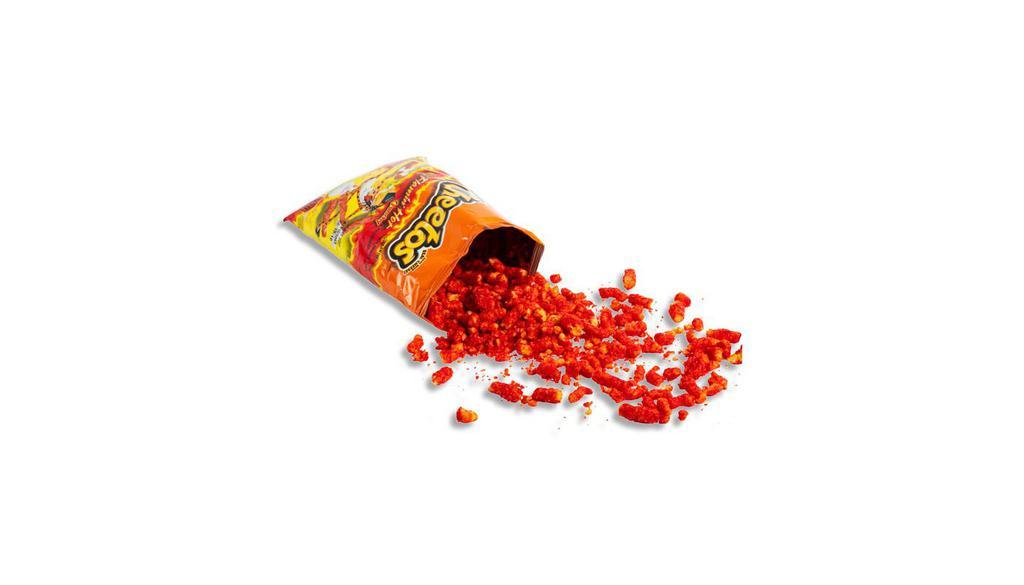 Flamin' Hot Cheetos · Give your mac some crunch with a 4 oz portion of crushed Flamin' Hot Cheetos.