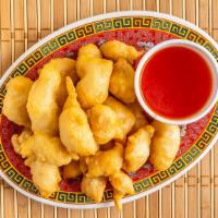 Sweet & Sour Chicken · Served with your choice of white or brown rice.