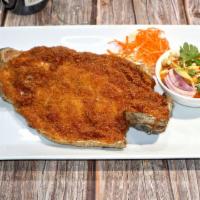 Deep-Fried Trout Fish · Deep-fried trout fish served with delicious tangy mango sauce.