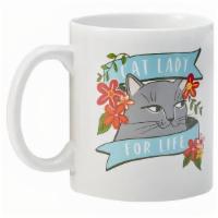 Cat Lady For Life Mug · Cat Lady For Life Mug

-11oz ceramic mug 
-Dishwasher and microwave safe 
- Comes boxed for ...