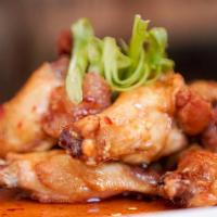 Smoked Sf Wings · Lemon pepper, Hennessy habanero, Memphis sweet BBQ, garlic Parmesan, Louisiana creole dry, o...