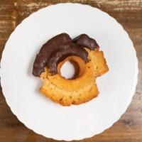 Old Fashioned Chocolate Dipped Donut · 