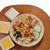 Bbq Chicken Salad · Dressing Choices: Blue Cheese, Italian, 1000 Island & Ranch.