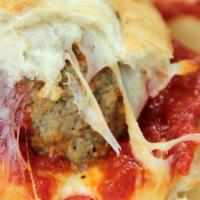 Meatball Sandwich · With cheese and meatballs with marinara sauce.