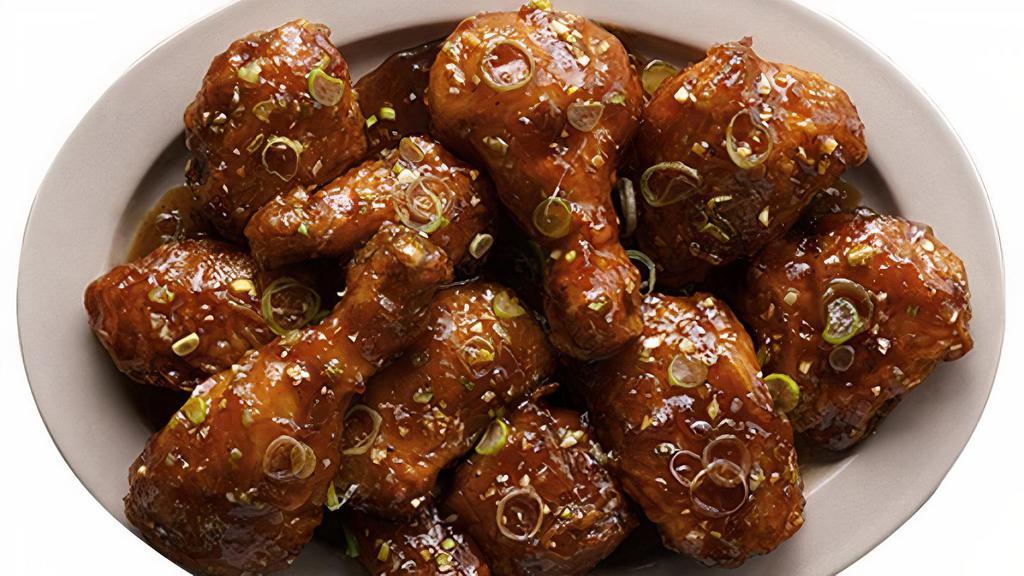 Galbi Boneless · A lightly sweet and savory sauce that has a off the grill flavor. Mixed with green onions and garnished with sesame seeds.