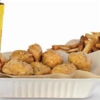 8 Pieces Crispy Tender Combo · 8 crispy tenders with 2 flavors, 2 dips, large fries or veggie sticks.