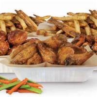 50 Pcs Party Pack · Choice of 50 crisp boneless wings, classic (bone-in), or a combination of boneless and bone-...