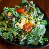 Jinya Quinoa Salad · Vegetarian. Baby greens, green kale, broccoli, and white quinoa, kidney beans, garbanzo bean...