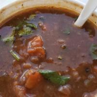 Lentil Soup · Gluten-free. (vegan) a hearty vegetable soup made fresh lentils, finely chopped onion, tomat...