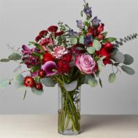 Lavish Mini Glass Arrangement · This mini glass arrangement has just enough flowers to bring a whole lot of joy! It may be o...
