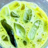 Matcha Green Tea Latte 16 Oz · Organic matcha green tea powder organic steamed milk and vanilla syrup.