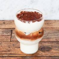 Tiramisu Latte (Iced Only) · Espresso + Mascarpone cheese cream + milk + choco powder on top. Add Extra Espresso Shot for...