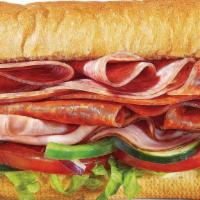 Italian B.M.T.® Footlong Regular Sub · The Italian B.M.T.® sandwich is filled with Genoa salami, spicy pepperoni, and Black Forest ...