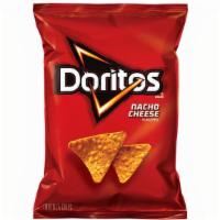 Doritos® Nacho Cheese · The iconic bold and intense cheesiness of Doritos® Nacho Cheese Flavored Tortilla Chips. Dor...