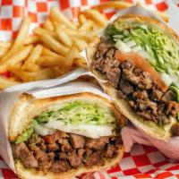 Torta Special · Torta with a side of French fries and a small soda. Comes with guacamole and lettuce. Onion ...