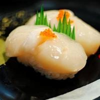 Scallops Sushi · 2 pieces over sushi rice