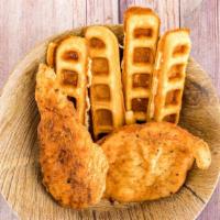 Southern Chicken & Waffle  · Two Southern Fried Chicken with delicious buttermilk waffle.