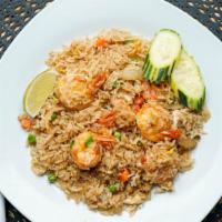Shrimp Fried Rice · Favorite. Stir-fried with egg, onion, pea, carrot and oyster sauce.
