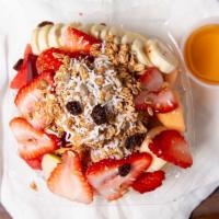 Fruits Salad · Fresh fruits topped with your choice of cottage chesse or plain yogurt, topped with granola,...