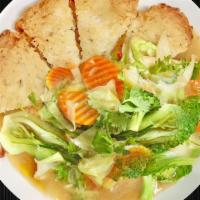 Veggie Pan Rice Noodle  - Áp Chảo Xào Chay · Choice of Soft Rice Noodle or Crispy Rice Noodle