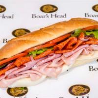 The Italian Bite · Mortadella, salami, pepperoni, provolone cheese and Italian roll.