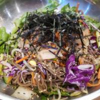 M-54D. New>>Noodle With Sesame Sauce (참기름비빔국수/麻油拌面) · Very savory and pleasantly sweet sesame oil sauce noodles with fresh vegetables. Not spicy. ...