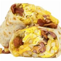 Bacon Breakfast Burrito · EGG,CHEESE,FRIES,BACON