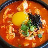 Kimchi Tofu Soup · Choose level of spice non spicy, mild, medium, or hot.