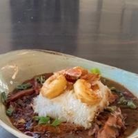 Jambalaya  · rice, shrimp, andouille sausage, chicken