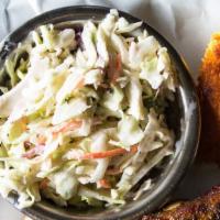 Cole Slaw · Perfect combination of creamy and vinegary.  It's just yummy.