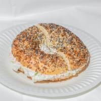 Bagel W/ Cream Cheese · Bagel of your choice, and cream cheese *specify cream cheese flavor* (plain, vegetable, garl...