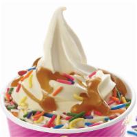 Vanilla Froyo · Vanilla Snow frozen yogurt. Nonfat. Gluten free. Contains milk. Contains live & active cultu...