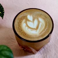 Flat White · Double shot of espresso with eight oz of your choice of milk. Steamed a bit hotter than a ca...