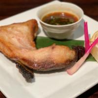 Yellowtail Collar Lunch · Grilled yellowtail collar served with ponzu sauce.