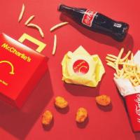 Frowny Meal Not A Cheeseburger · Not a cheeseburger, 4 nuggets, fries & drink