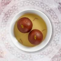 Gulab Jamun · Balls made of flour fried and dipped in sugar syrup. Delicacy from India