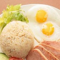 Spamsilog · Spam luncheon meat.