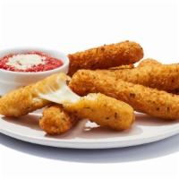 Cheese Sticks · 330 cal. per serving. Mozzarella from Wisconsin, served with saucy marinara. Two servings.