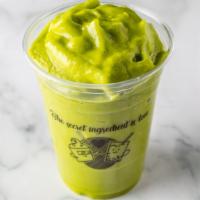 Green & Lean Smoothie · A blend of Mango, Pineapple, Peach, Spinach & Peach pair juice. No sugar added. Vegan. Glute...