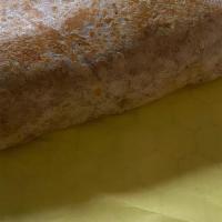 Machaca Breakfast Burrito · Machaca comes in Chicken or Beef. It's a scramble of eggs, bell pepper, tomatoes, onions, an...