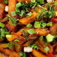 Masala Fries · Try something New
French Fries cooked with veggies in house sauce.
Ingredients: Belle pepper...